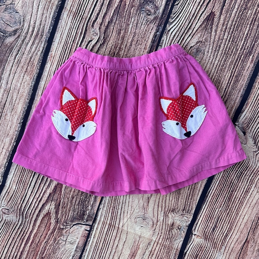 Mini Boden Vibrant Pink Fox Skirt